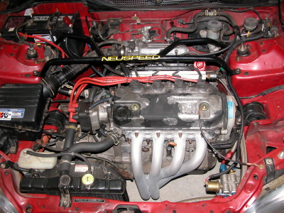 View of finished race engine